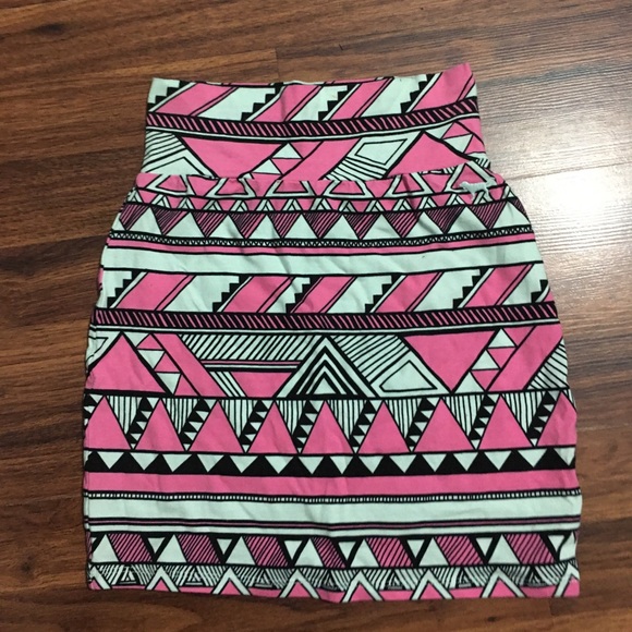 Pink Mini Skirt - Picture 1 of 8